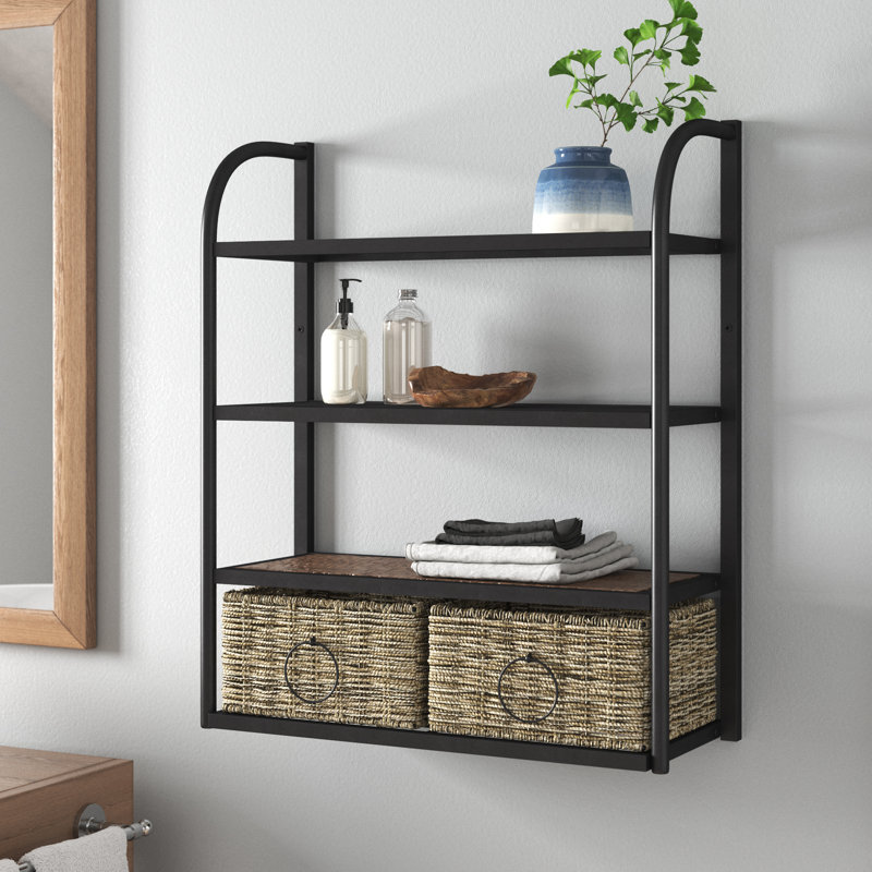Birch Lane™ Acropolis Hanging Storage Rack with Basket & Reviews Wayfair
